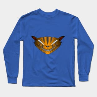 Halloween Scary Cat Face Long Sleeve T-Shirt